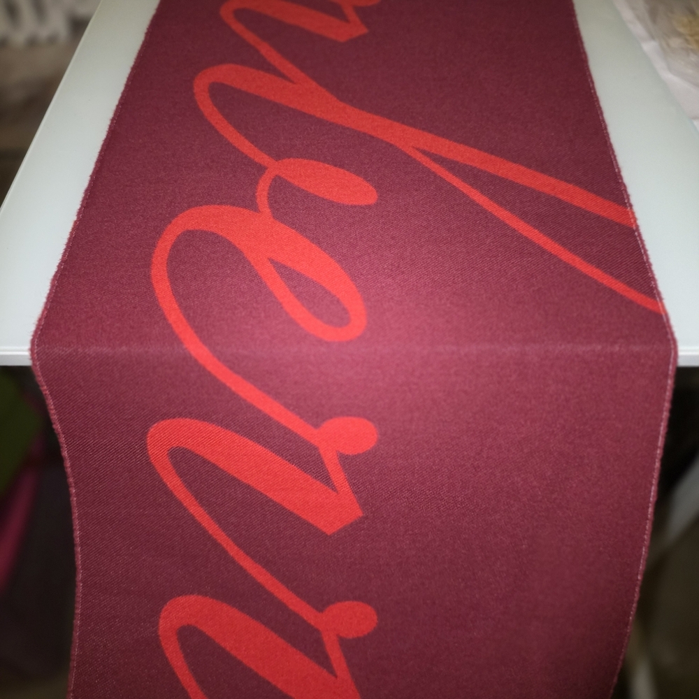 Burberry Red and Burgundy Scarf - Picture 6 of 6
